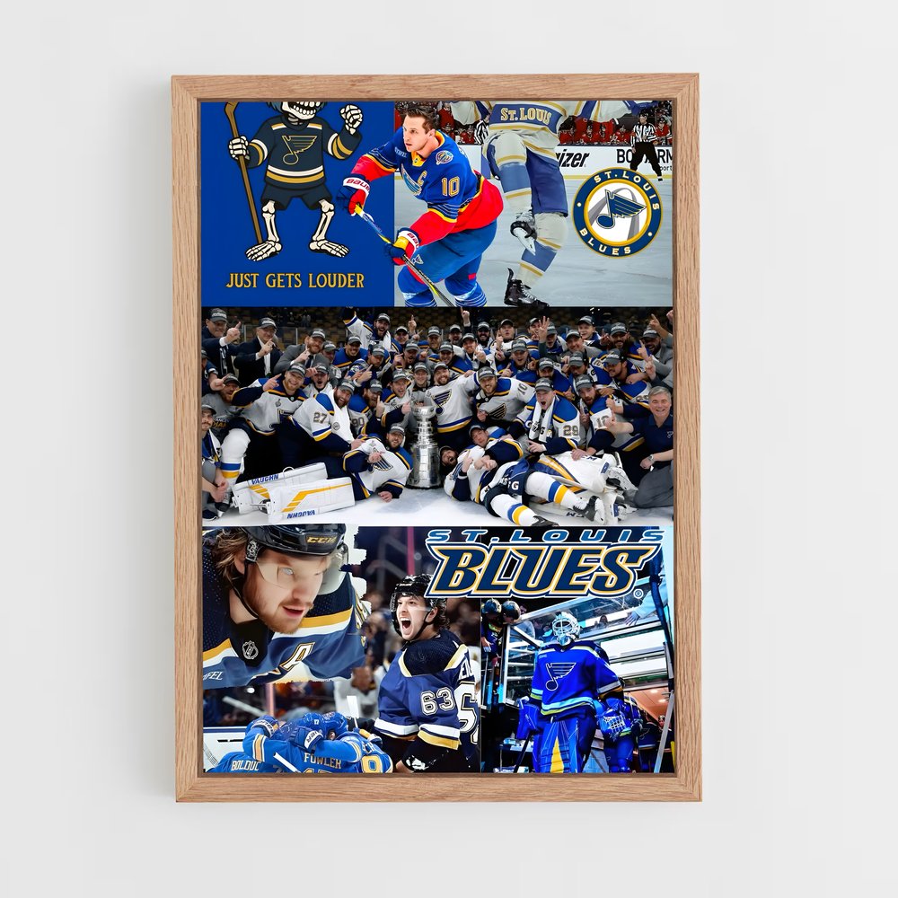 Poster Blues et Gloire – affiche Hockey sur glace (vue 4)